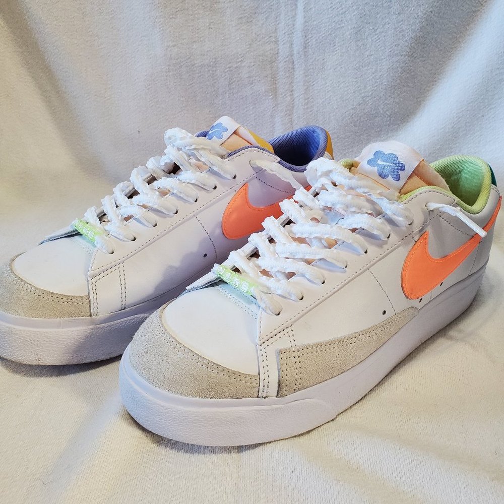 Nike Blazer Low Platform Peach Cream Light Thistle Women's 11/Men's 9.5